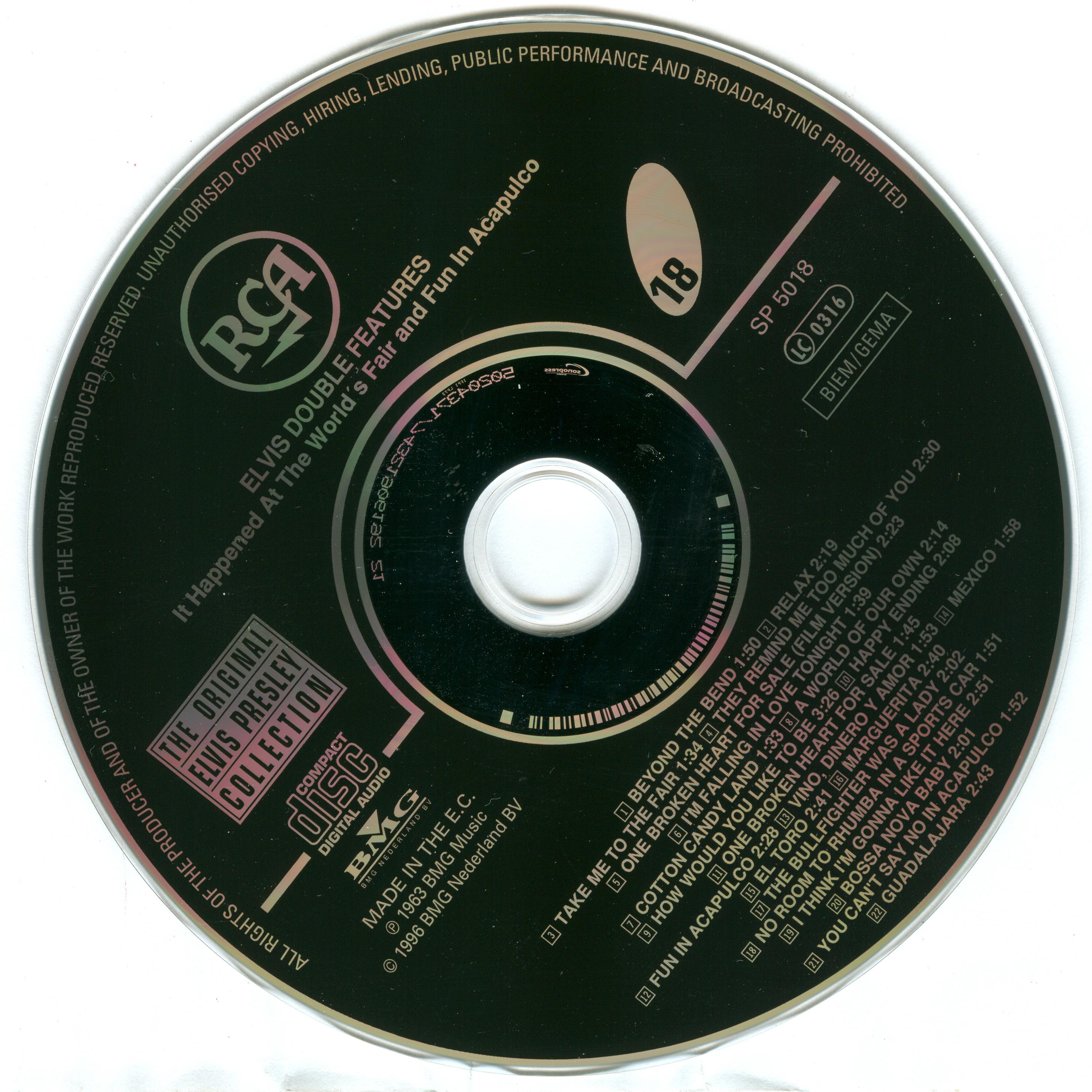 Elvis Presley  The Original Elvis Presley Collection 18; It Happened, Acapulco : CD